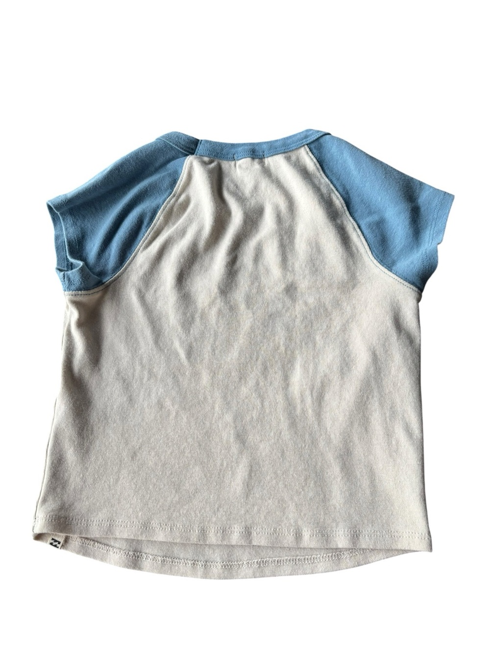 Billabong Kids Graphic Tee in Cream and Light Blue. - Picture 2 of 5